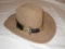 Man's Suede Hat w/ Feather Band - Fine Quality