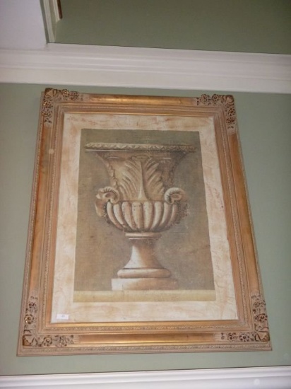 Print Of Urn In Baroque Frame