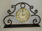 Wrought Iron Stand w/ Clock