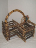 Unique Hand Crafted Folding Basket