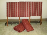 Pair Twin Fabric Covered Head Boards