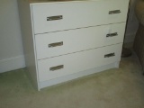 3 Drawer White Chest by Techline