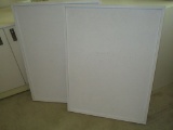 2 Painted White Bulletin Boards