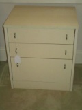 Laminate 3 Drawer Chest w/ Chrome Hardware