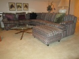 Sectional Sofa w/ Matching Ottoman