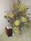 Vignette Grouping w/ Flower Arrangement & Books