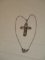 Van Lou Sterling Filigree Cross Pendant