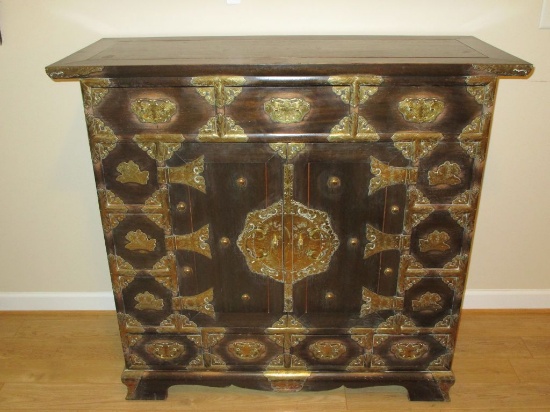 Korean Teakwood Chest from 1925 by George Co.