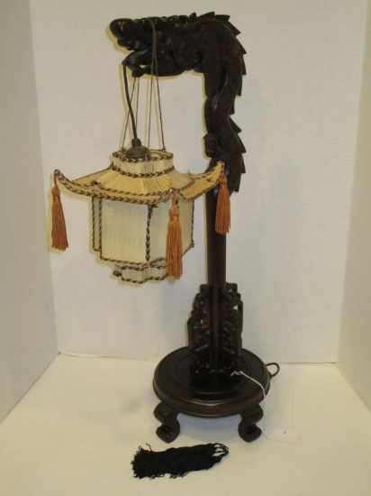 Chinese Antique Dragon Lamp