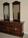 Stanley Furniture 4 Piece Bedroom Suite with Burl wood Inserts