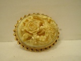 Beautiful Carved Pendant / Brooch