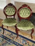 Two Mahogany Parlor Chairs