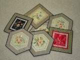 Lot - Embroidered Silk Mats