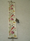 Vintage Needlepoint Bell Pull