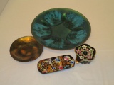 Lot - Misc. Enameled Décor Pieces