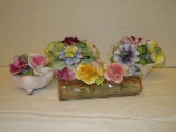 Lot Porcelain Flowers