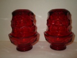 Pair of Ruby Fairy Lamps