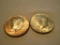 Lot - (2) 1964 Silver Kennedy Halves