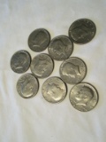 Lot - (9) 1972 Kennedy Halves