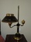 Tole Lamp w/ Brass Accents