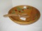 Vintage Wooden Salad Bowl & Server