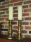 Pair Large English Brass Candleholders