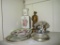 Lot - Misc. Home Décor - Crown Sterling Coaster, Floral Porcelain Vase, Soldier Figurine & Other