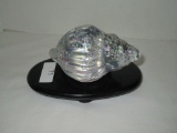 Opalescent Art Glass Shell Paperweight