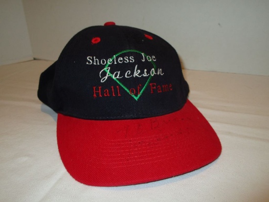 Autographed Shoeless Joe Jackson Hall Of Fame Cap