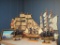 Lot - Ship Models - Various Sizes Some Myrtle Beach Souvenirs, 3D USA Sailing Vessel