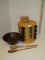 Lot - Kitchenware - Spice Rack, Wooden Bowl, etc.