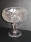 Cut Glass Pedestal Dish