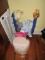 Baby Lot - Portable Play Pen, Pink & White Bumper Pads, Life Vest, etc.