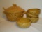 Soup Tureen & 4 Bowls by Harry & David - Made in Portugal