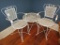 3 piece Wrought Iron Patio Set - Table & 2 Chairs - Matches #55