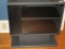 Modern Laminate Cabinet on Pedestal, Glass Door w/2 Shelves