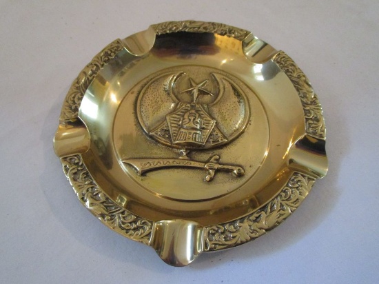 Brass Egyptian Motif Ashtray