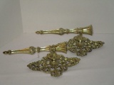 Pair - Ornate Metal Wall Sconces