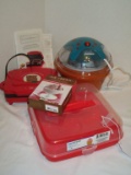 Lot - Assorted Kitchenware - (1) Cupcake Carrier, (1) Brownie Maker, (1) Ice Cream Maker &