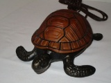 Turtle Accent Lamp - Cast Metal Base w/ Glass Shell