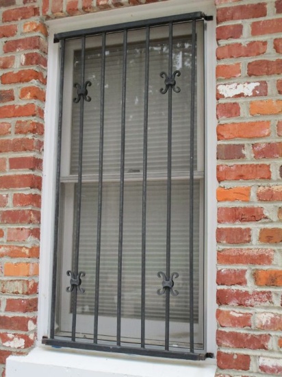 Iron Security Bars for Window - 55" H X 26 1/4" W