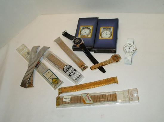 Lot - Misc. Wrist Watches & Bands