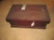Wooden Tool Coffin Box w/ Many Old Hand Tools - See Pictures