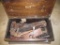 wood Tool Box w/ Contents - Wood Planes, Scribe, etc. -See Pictures