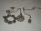 Lot - Sterling & Marquisate Jewelry
