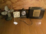 Electric Fan, Clocks & RCA Radio