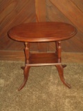 Oval Top Accent Table