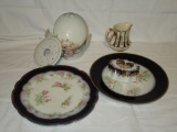 Lot - Misc. Porcelains - Hand painted Nippon Mayo Dish (No under plate or spoon),