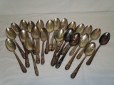 Lot - WM Rogers Silver-plate Presidential Spoons - John Adams, Herbert Hoover,