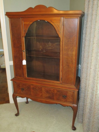 Victorian Style Glass Front China Closet